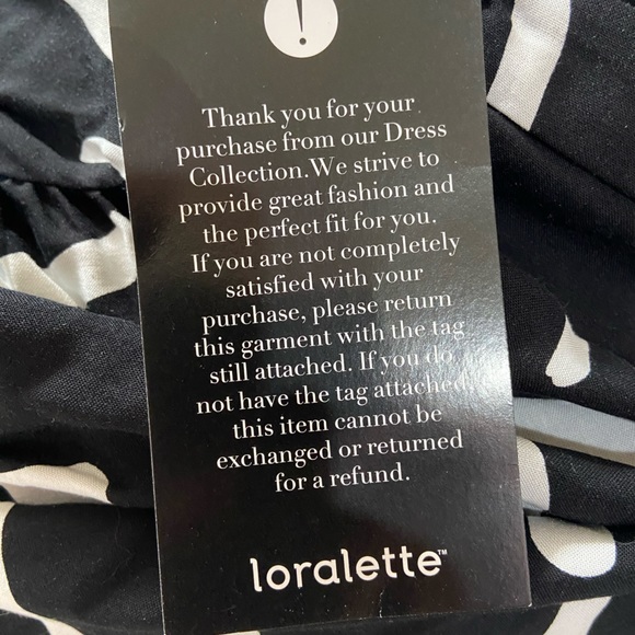 Black and white brushstroke hi-Lo maxi dress by Loralette Size 22/24 - Picture 13 of 13
